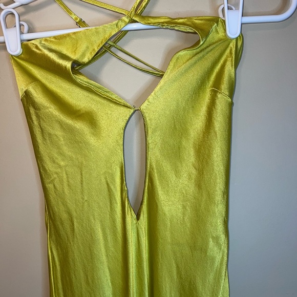 MESHKI XS DRESS SATIN CUT OUT MAXI - Picture 12 of 16